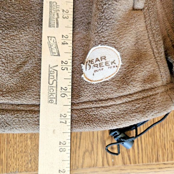 Bear Creek Outfitters Men’s Zip‎ Up Heavy Fleece Jacket Brown Size L Large READ - Picture 7 of 9